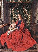 Madonna with the Child Reading Jan Van Eyck
